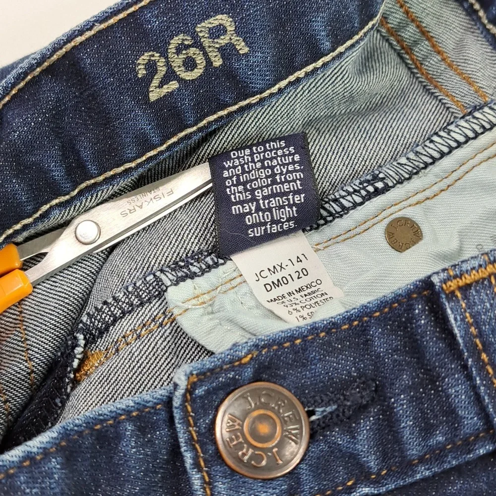 J. Crew Low Rise  Bootcut Blue Jeans Size 26R - Picture 16 of 16